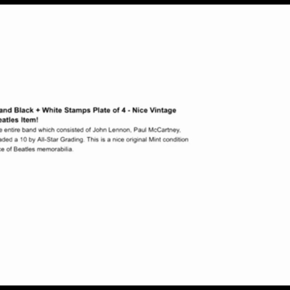 4 Antique Collectible Beatles Stamps - Picture 2 of 2